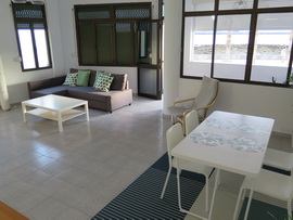 Lounge area of beach front to let Gran Canaria