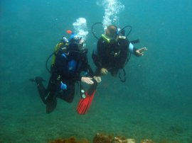 El Cabrón Marine Reserve är den bästa platsen att lära sig att dyka på, på Gran Canaria