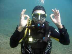 Having fun at the best diving site in Gran Canaria - the Arinaga Marine Reserve