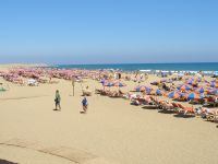 The beach at Meloneras are next to the Maspalomas Sand Dunes