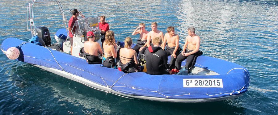 scuba diving in caves in gran canaria